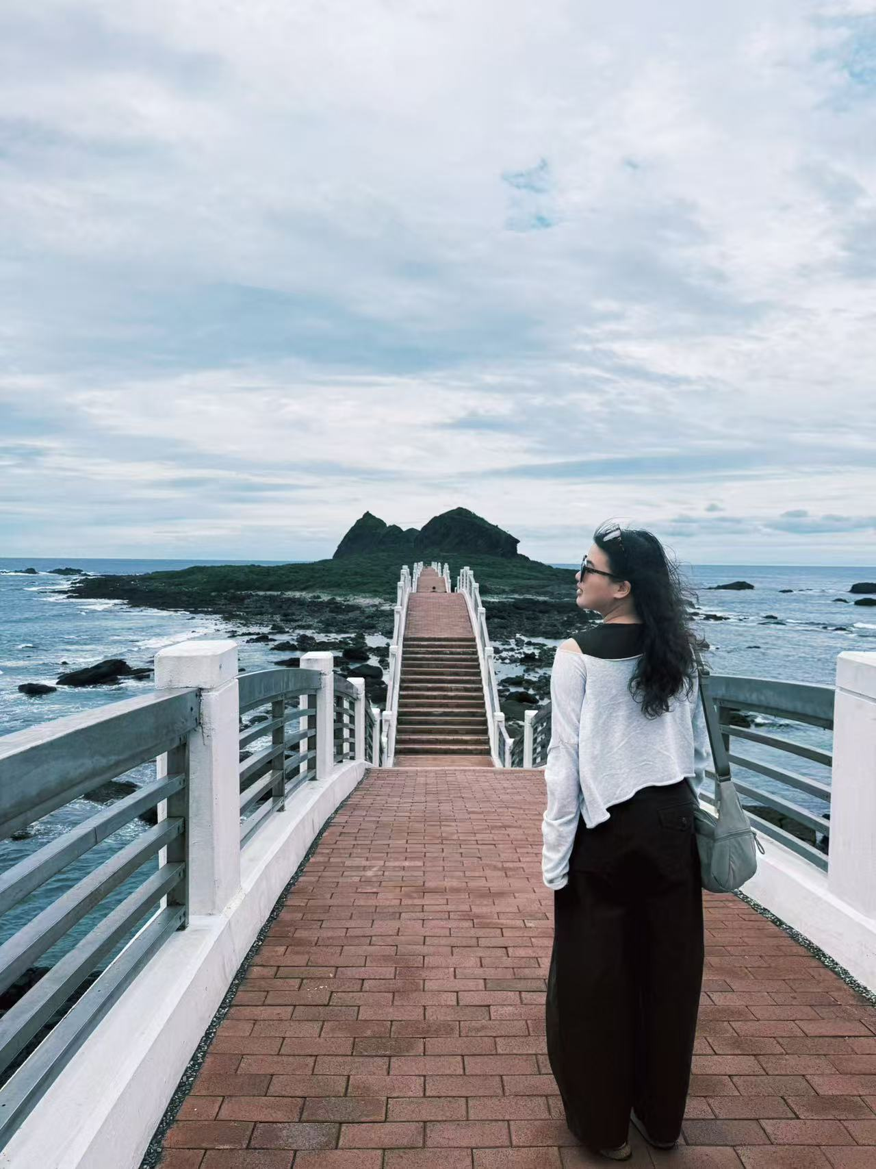 Jora standing by the sea